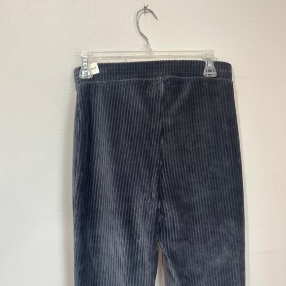 Aerie Ribbed Flare Pants NWT Size Small Gray Soft Stretchy Lounge Yoga Knit - Picture 6 of 9